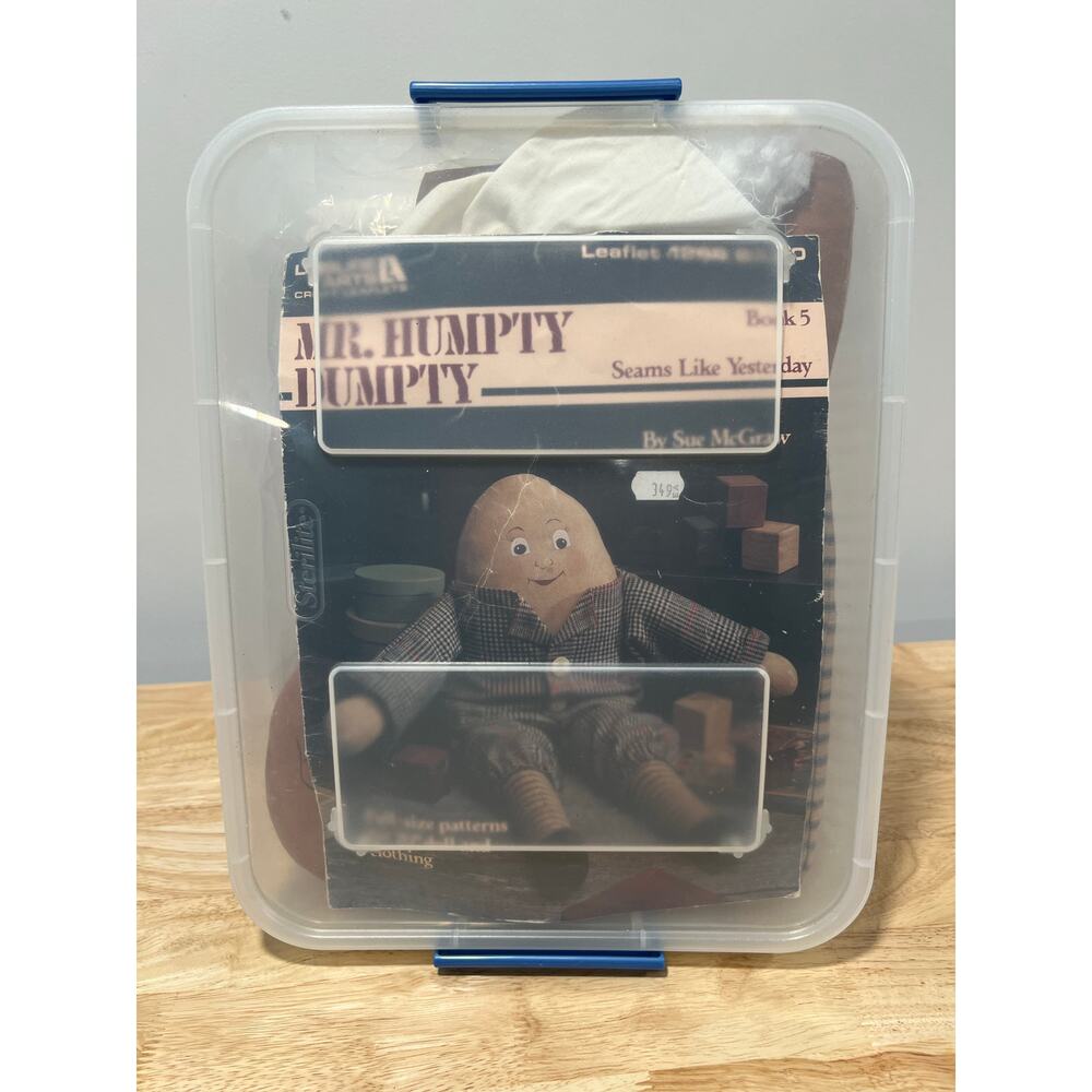 Vintage Sewing Pattern by Sue McGraw for a "Mr. Humpty Dumpty" Doll